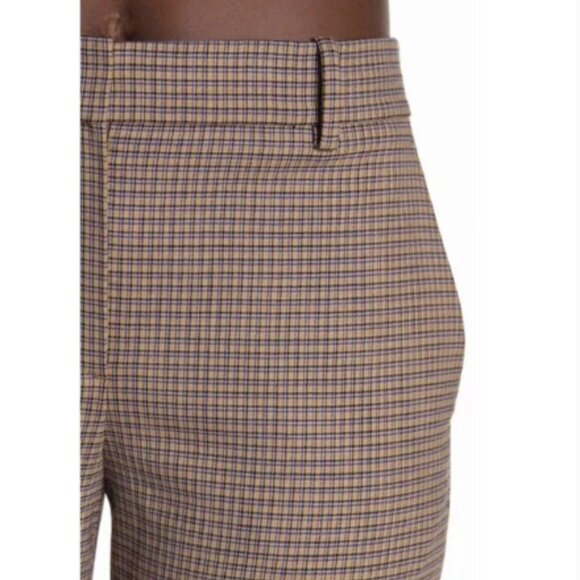 Theory Treeca 2 Glen Plaid Wool Pant Trousers Deco Portland Ankle Stretch  4 - Picture 3 of 16